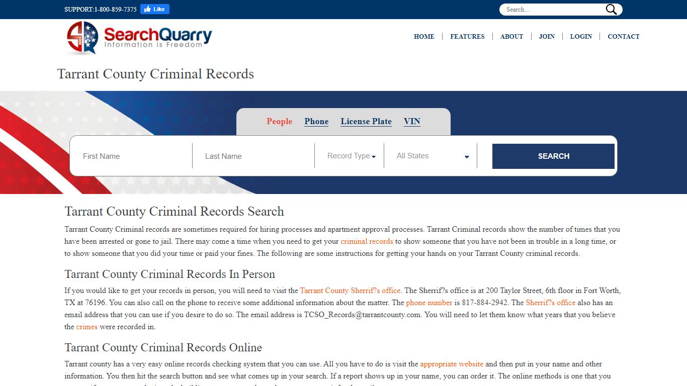 Tarrant County Criminal Records | Search Tarrant Criminal Records Online